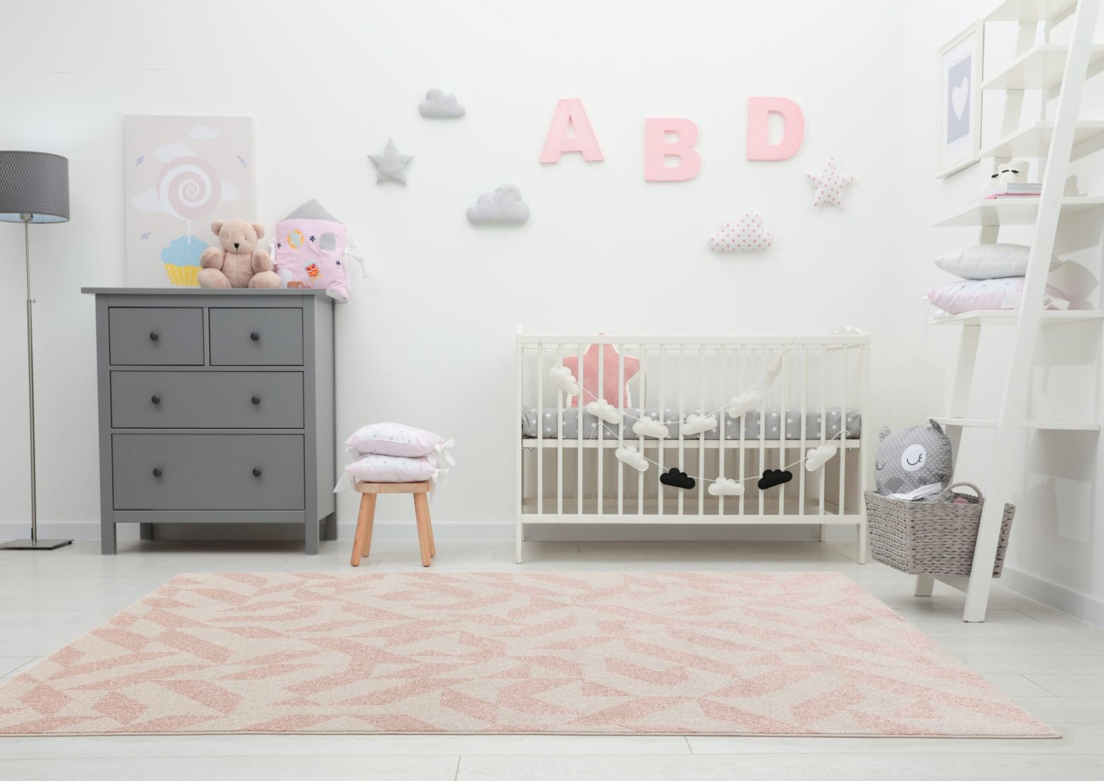 Muse Modern Rug - MU04 Pink Shapes Muse Modern Rug - MU04 Pink Shapes