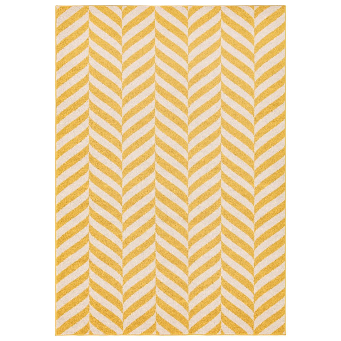 Muse Modern Rug - MU08 Yellow Chevron