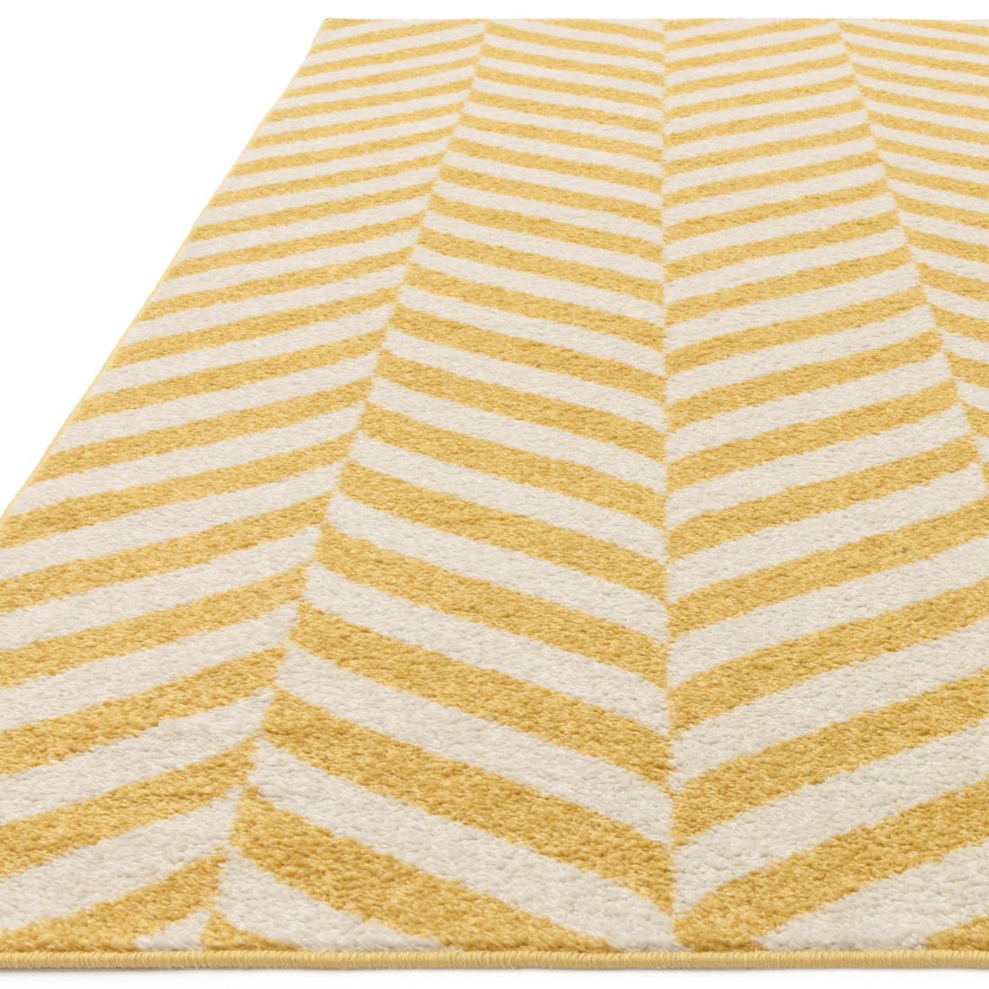 Muse Modern Rug - MU08 Yellow Chevron