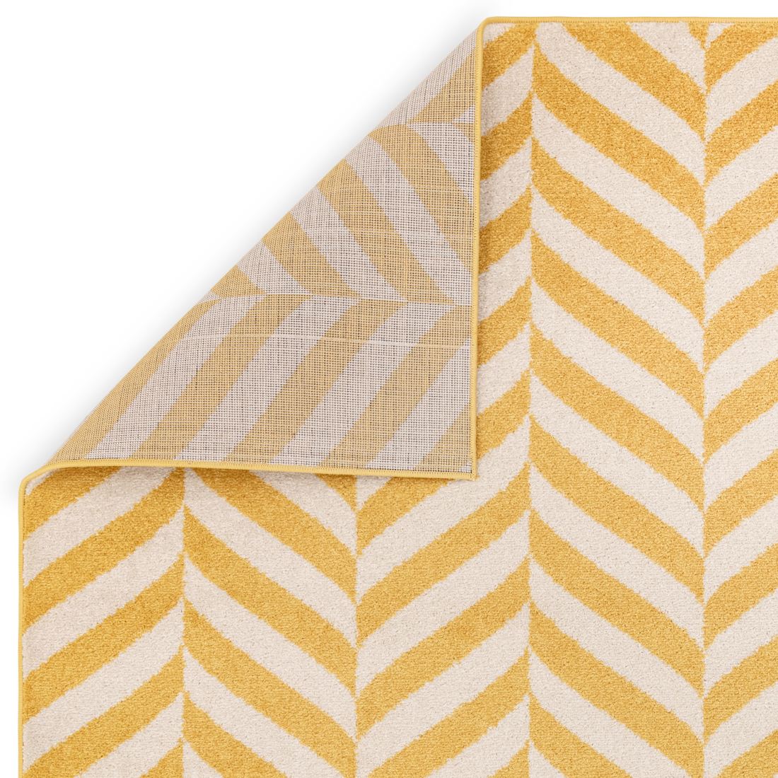 Muse Modern Rug - MU08 Yellow Chevron