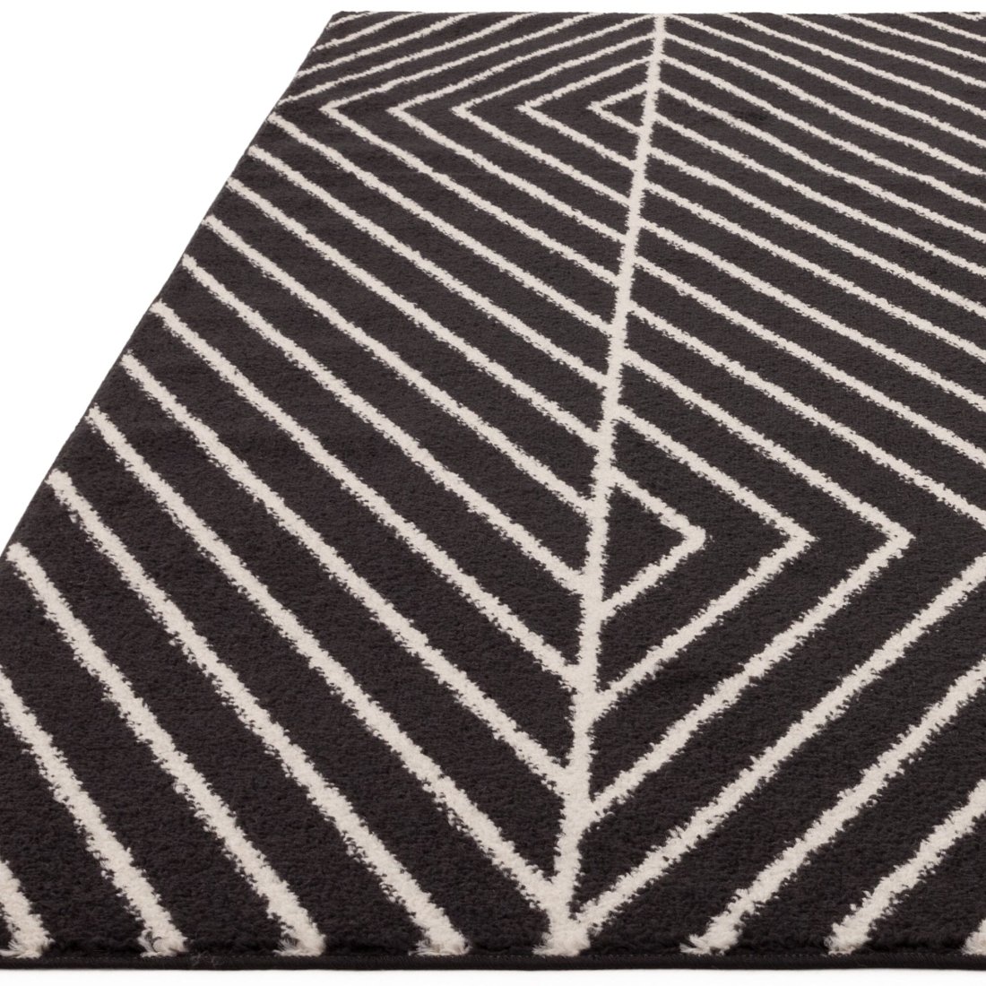 Muse Modern Rug - MU10 Black Linear