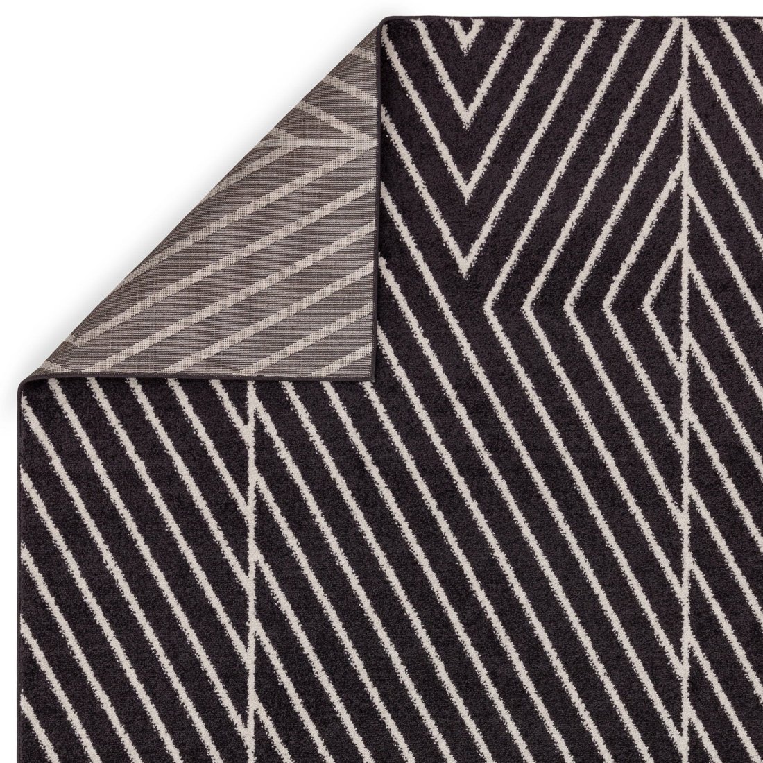 Muse Modern Rug - MU10 Black Linear