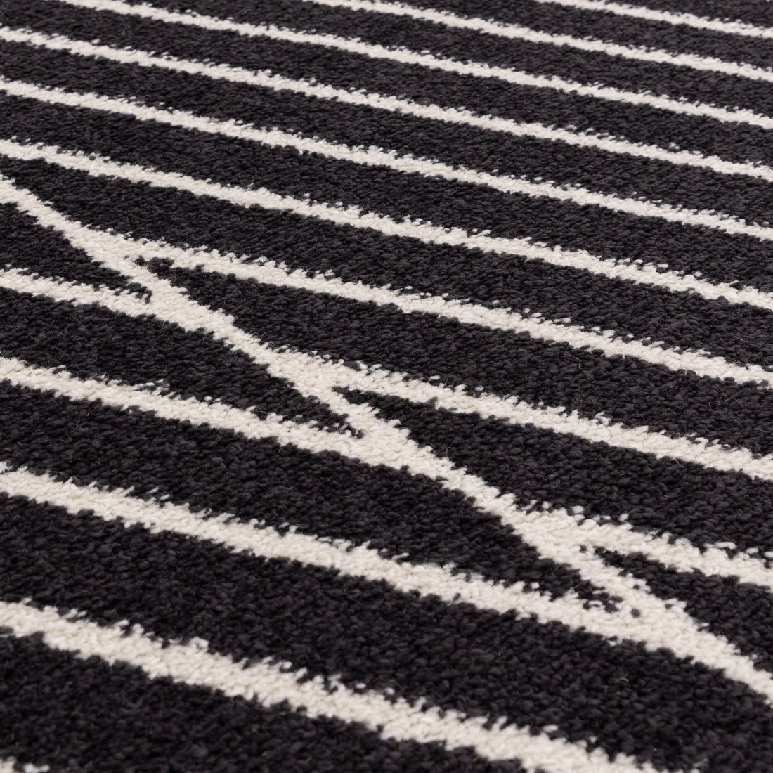 Muse Modern Rug - MU10 Black Linear