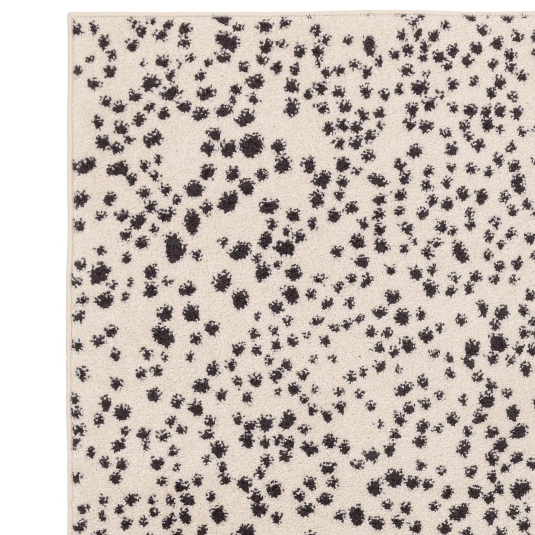 Muse Abstract Rug - MU11 Black Spotty