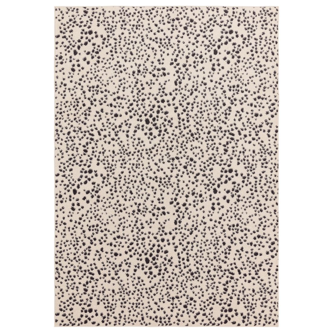 Muse Abstract Rug - MU11 Black Spotty