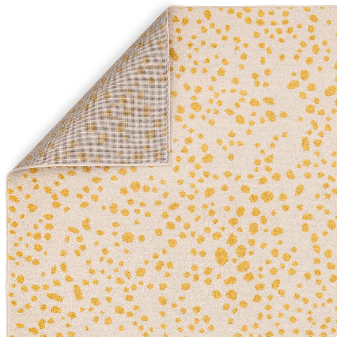 Muse Abstract Rug - MU12 Yellow Spotty