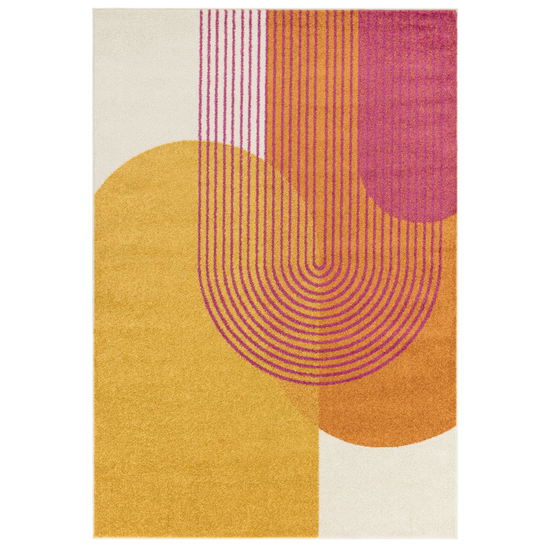 Muse Modern Rug - MU13 Orange Retro