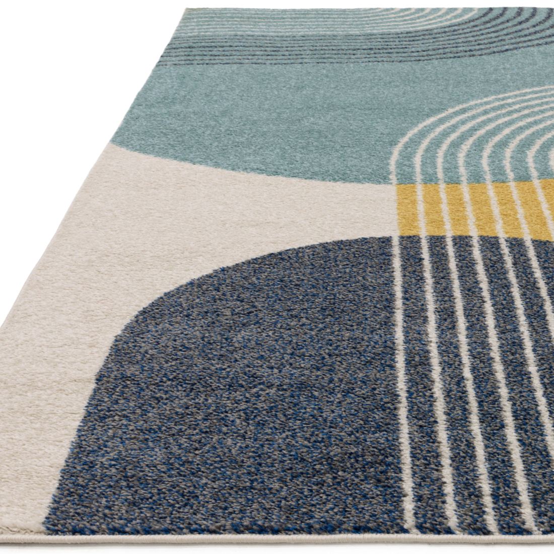 Muse Modern Rug - MU15 Blue Retro Muse Modern Rug - MU15 Blue Retro