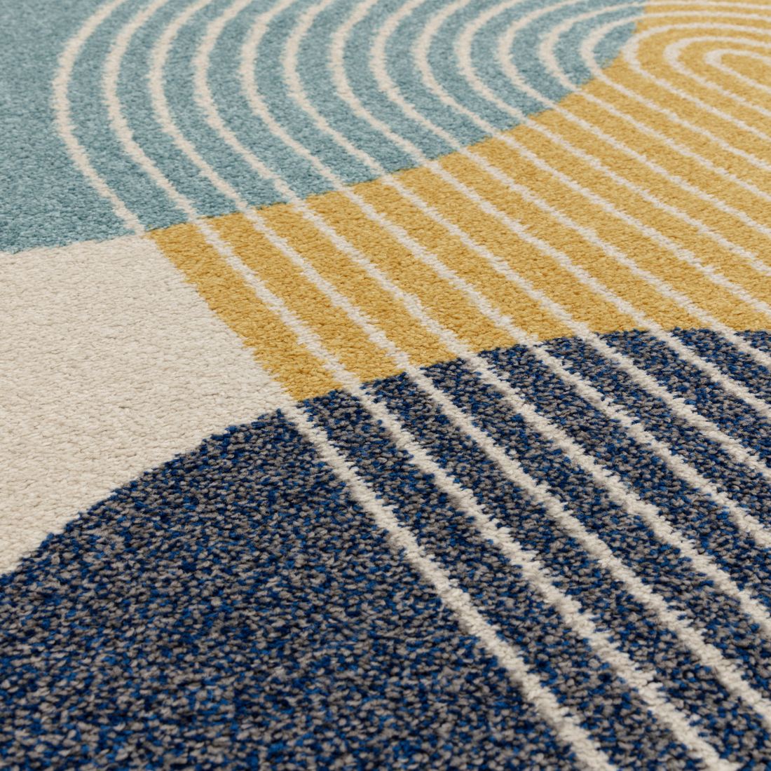 Muse Modern Rug - MU15 Blue Retro