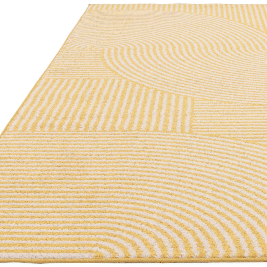 Muse Modern Rug - MU18 Yellow Geometric