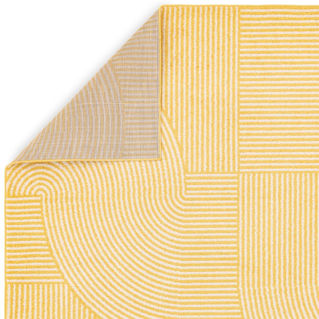 Muse Modern Rug - MU18 Yellow Geometric