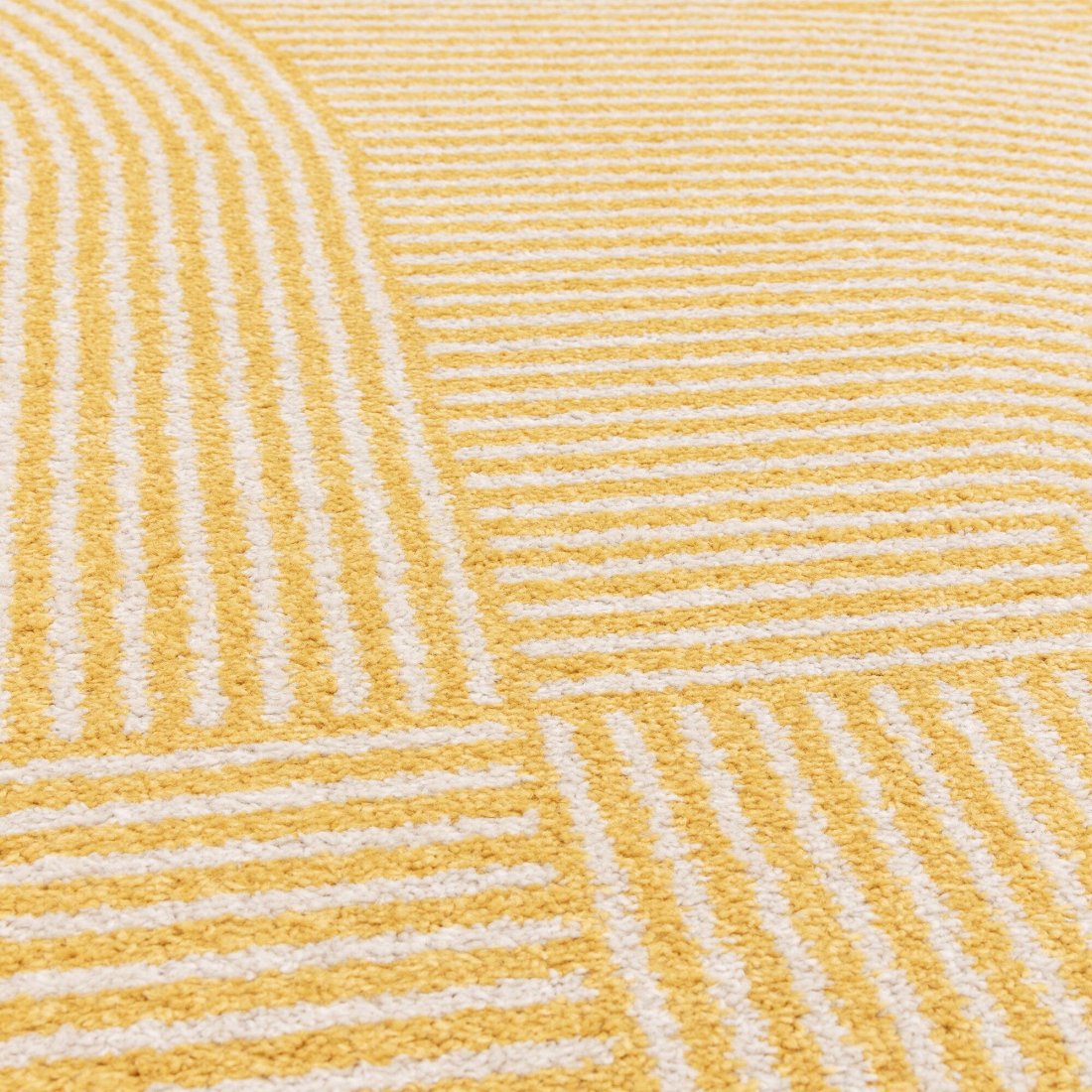 Muse Modern Rug - MU18 Yellow Geometric Muse Modern Rug - MU18 Yellow Geometric