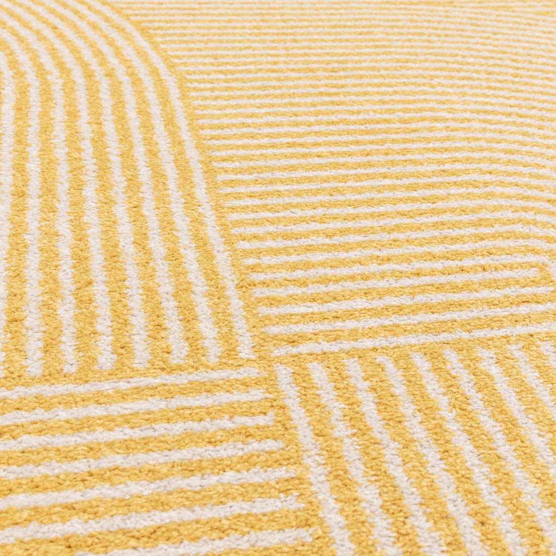 Muse Modern Rug - MU18 Yellow Geometric