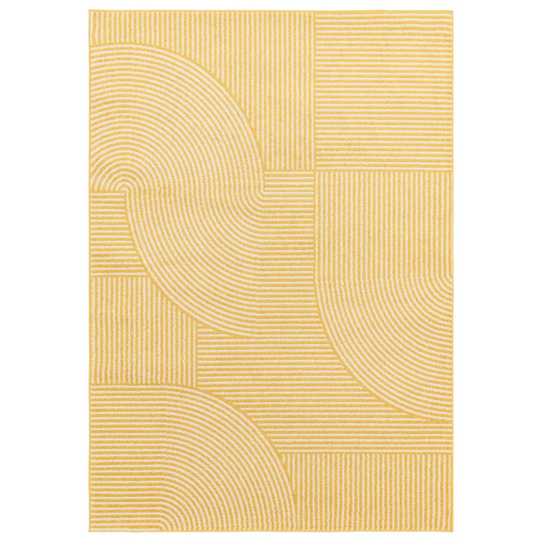 Muse Modern Rug - MU18 Yellow Geometric Muse Modern Rug - MU18 Yellow Geometric