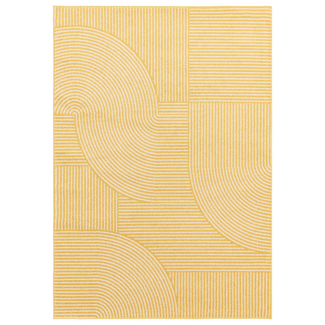 Muse Modern Rug - MU18 Yellow Geometric