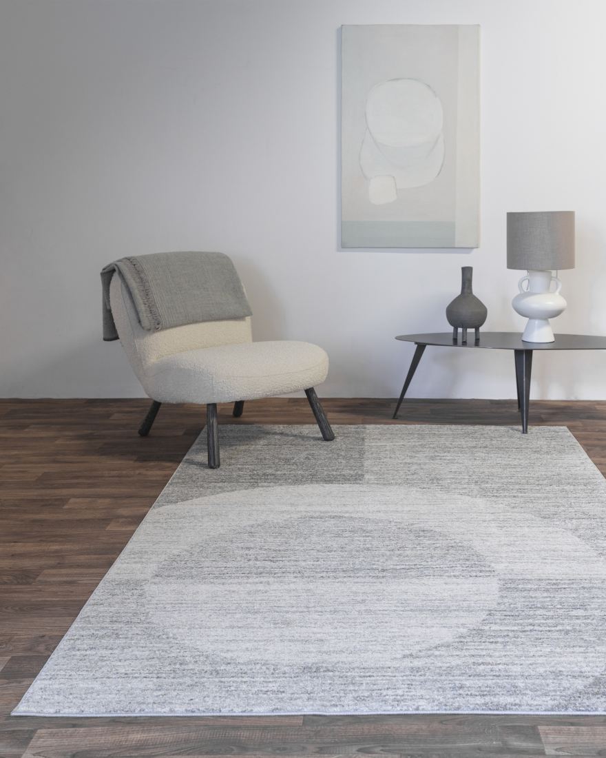 Muse Modern Rug - MU23 Grey Halo Muse Modern Rug - MU23 Grey Halo