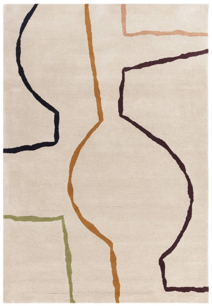 Reef Geometric Wool Rug - Linear Multi RF22 Reef Geometric Wool Rug - Linear Multi RF22