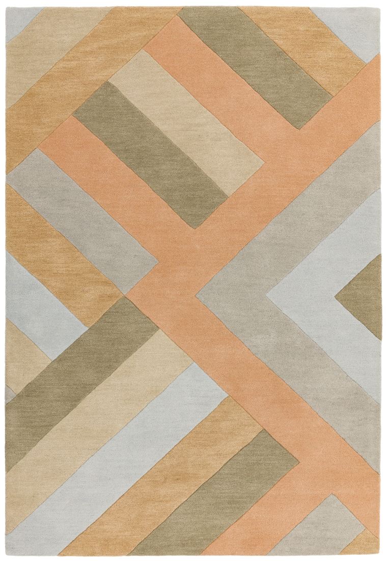 Reef Geometric Wool Rug - Big Zig Coral RF03 Reef Geometric Wool Rug - Big Zig Coral RF03