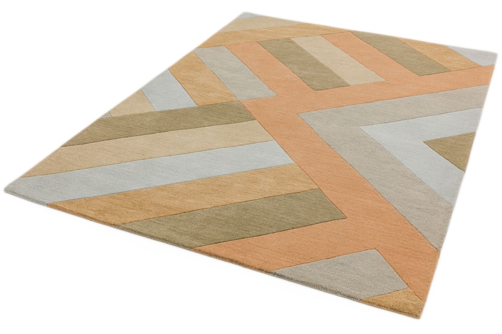 Reef Geometric Wool Rug - Big Zig Coral RF03