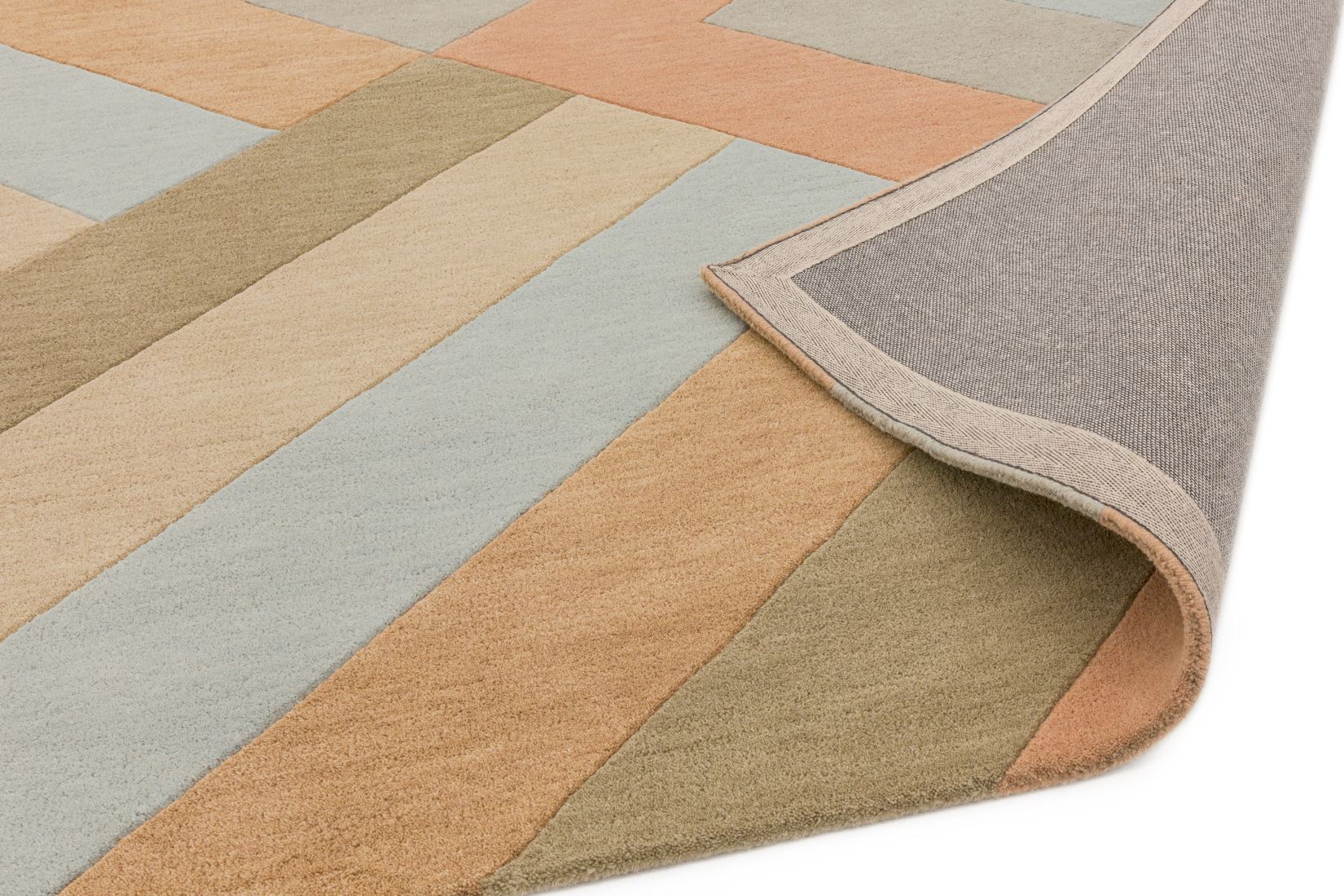 Reef Geometric Wool Rug - Big Zig Coral RF03