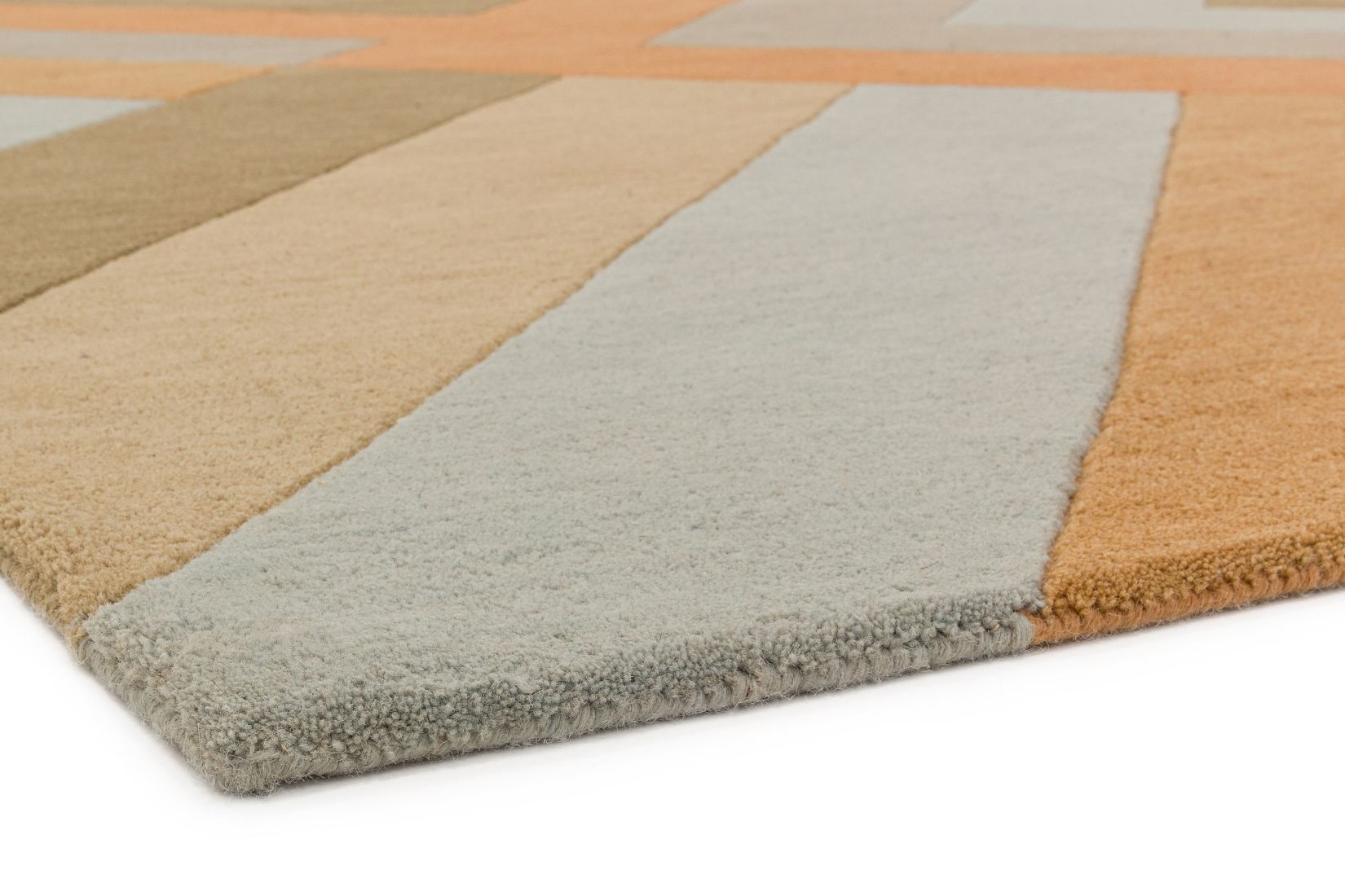 Reef Geometric Wool Rug - Big Zig Coral RF03