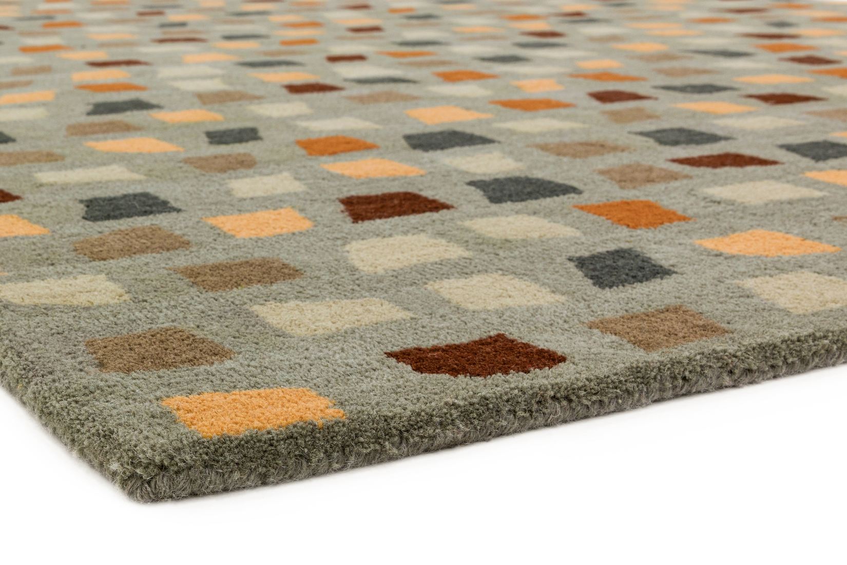 Reef Wool Rug - Pixel Grey Multi RF07 Reef Wool Rug - Pixel Grey Multi RF07