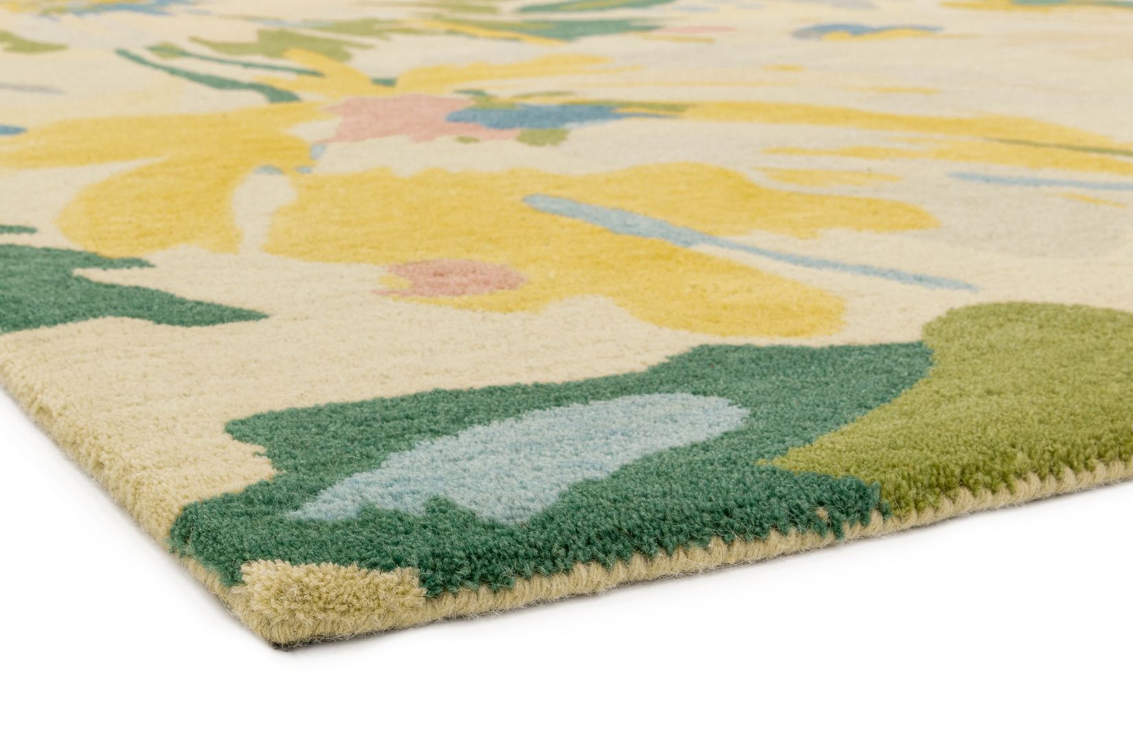 Reef Modern Wool Rug - Floral Pink Multi RF10