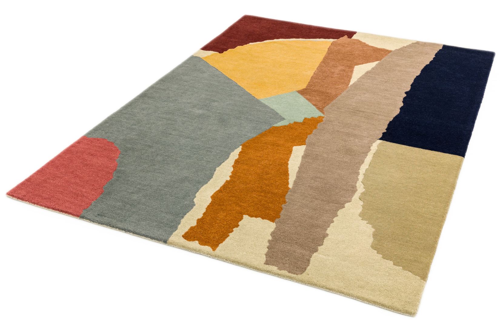 Reef Modern Wool Rug -  Abstract Multi RF14