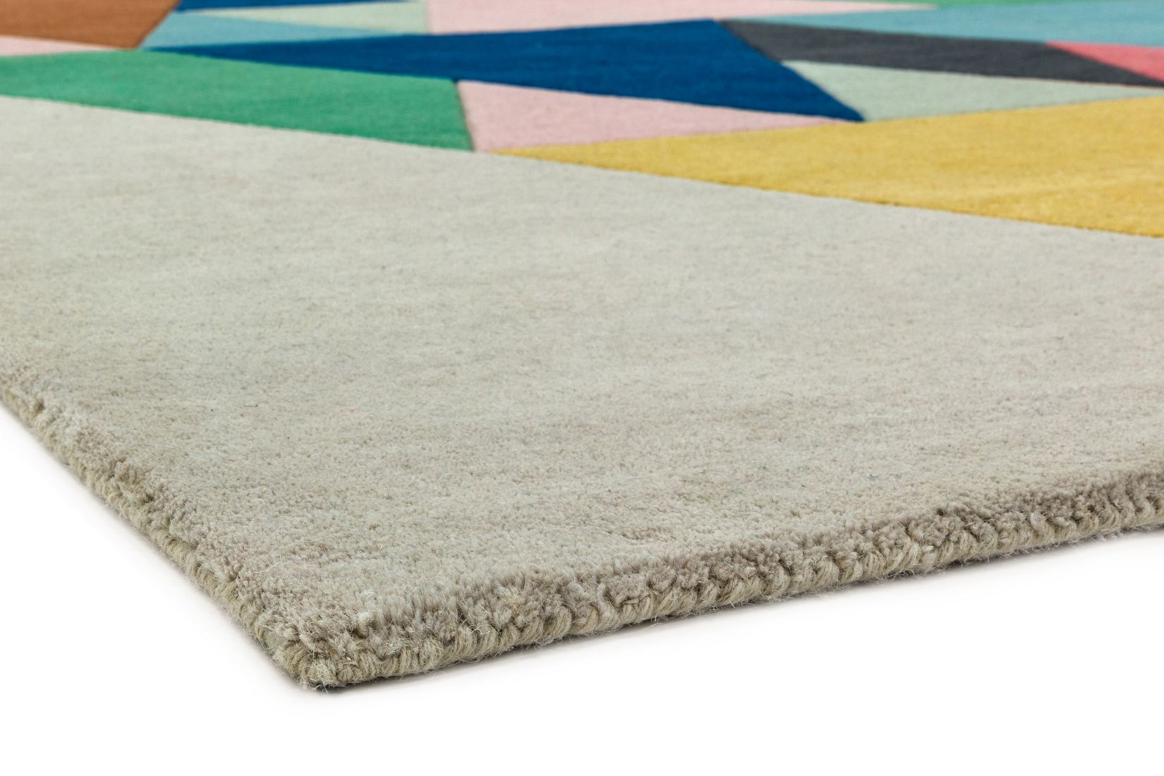 Reef Modern Wool Rug - Triangle Multi RF18