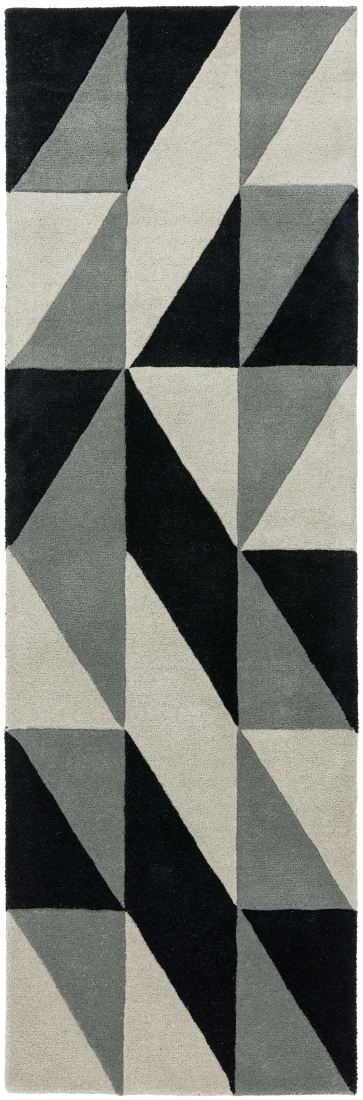 Reef Geometric Wool Rug - Flag Grey Reef Geometric Wool Rug - Flag Grey