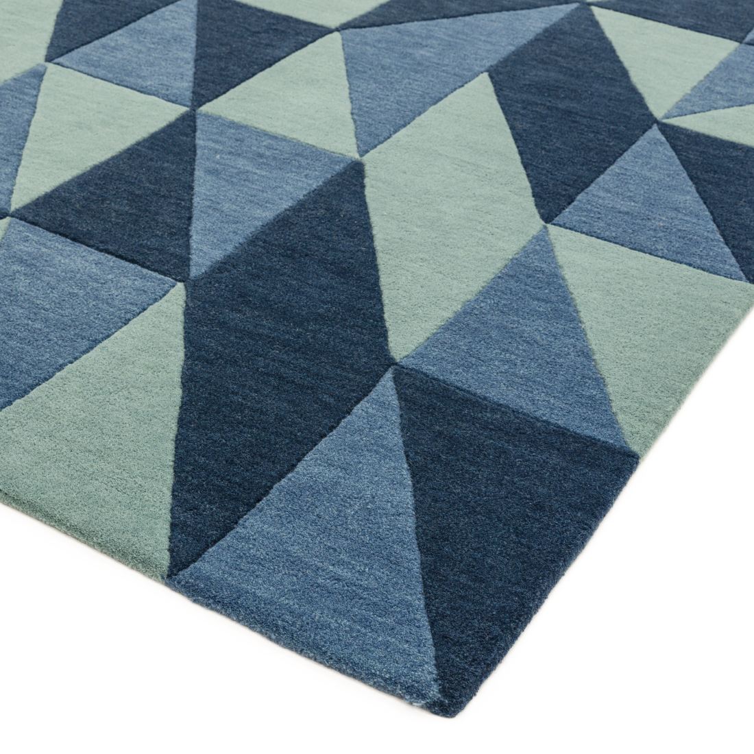 Reef Geometric Wool Runner - Flag Blue RF04 Reef Geometric Wool Runner - Flag Blue RF04