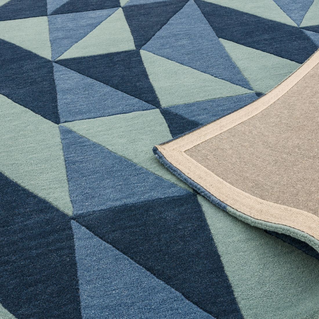 Reef Geometric Wool Runner - Flag Blue RF04 Reef Geometric Wool Runner - Flag Blue RF04