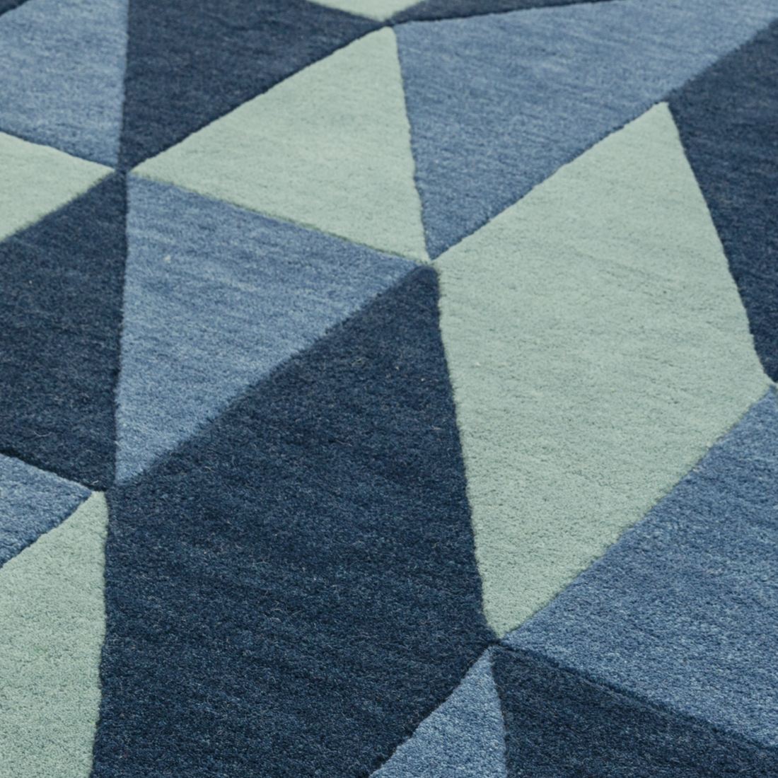Reef Geometric Wool Runner - Flag Blue RF04 Reef Geometric Wool Runner - Flag Blue RF04