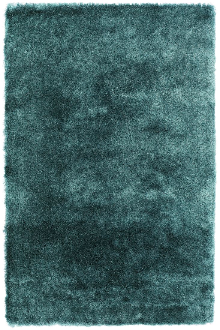 Whisper Shiny Silky Shaggy Rug - Dark Teal