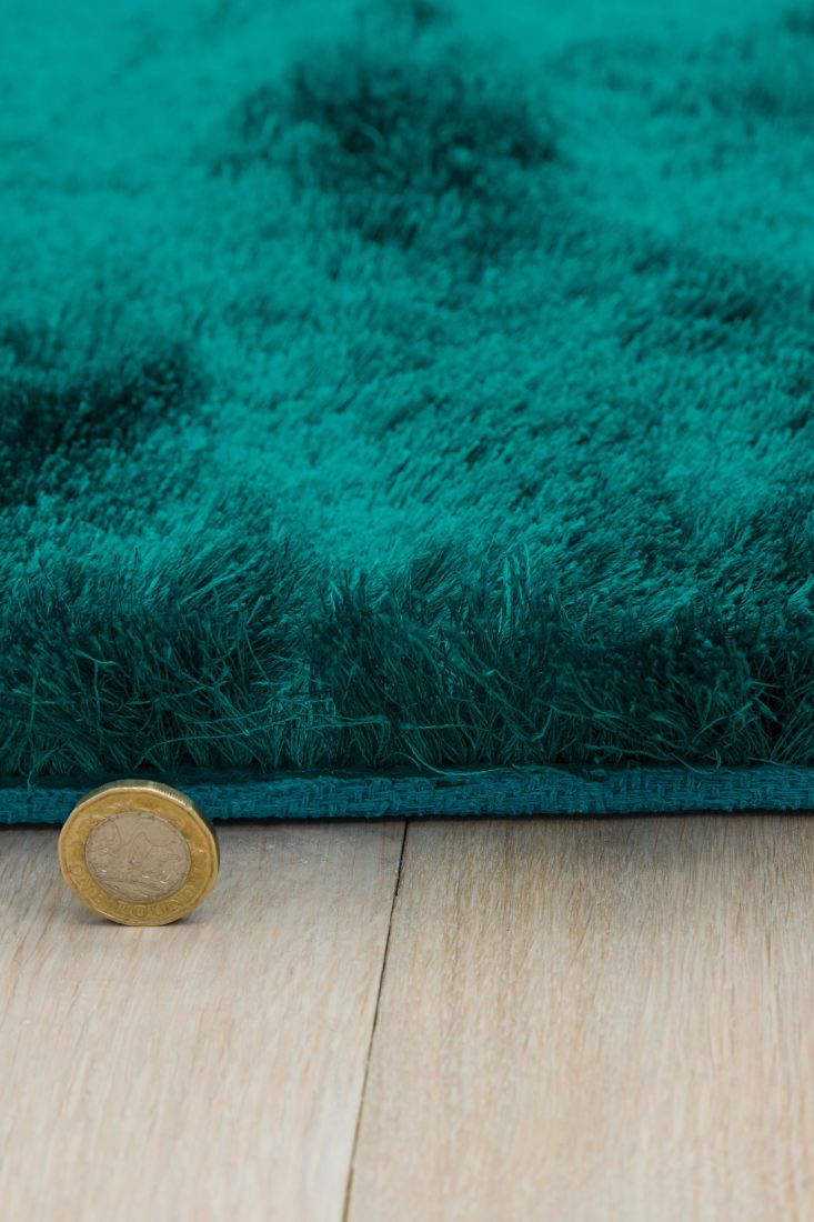 Whisper Shiny Silky Shaggy Rug - Dark Teal Whisper Shiny Silky Shaggy Rug - Dark Teal