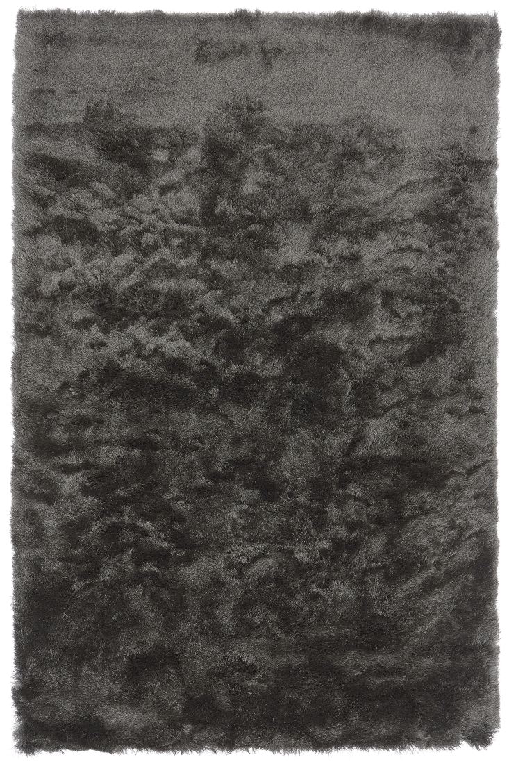 Whisper Shiny Silky Shaggy Rug - Graphite