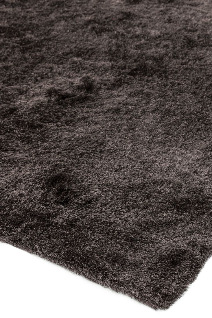 Whisper Shiny Silky Shaggy Rug - Graphite