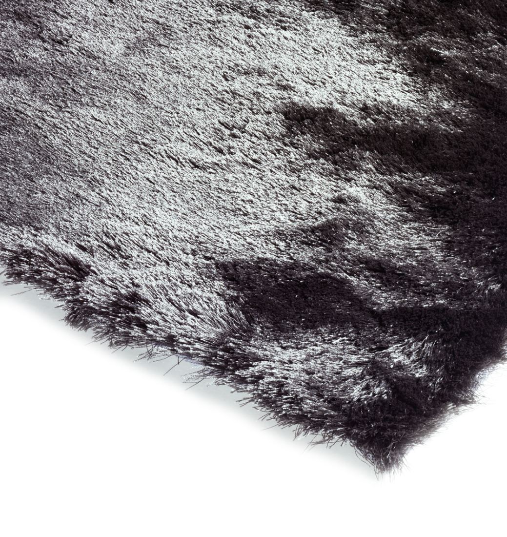 Whisper Shiny Silky Shaggy Rug - Graphite