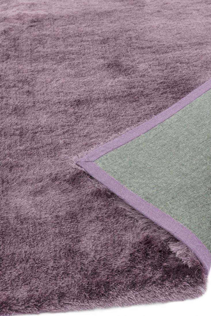 Whisper Shiny Silky Shaggy Rug - Heather