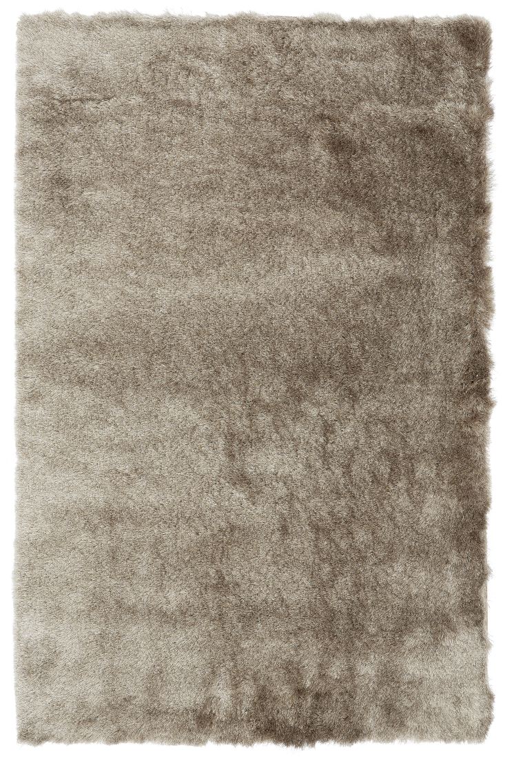 Whisper Shiny Silky Shaggy Rug - Mocha