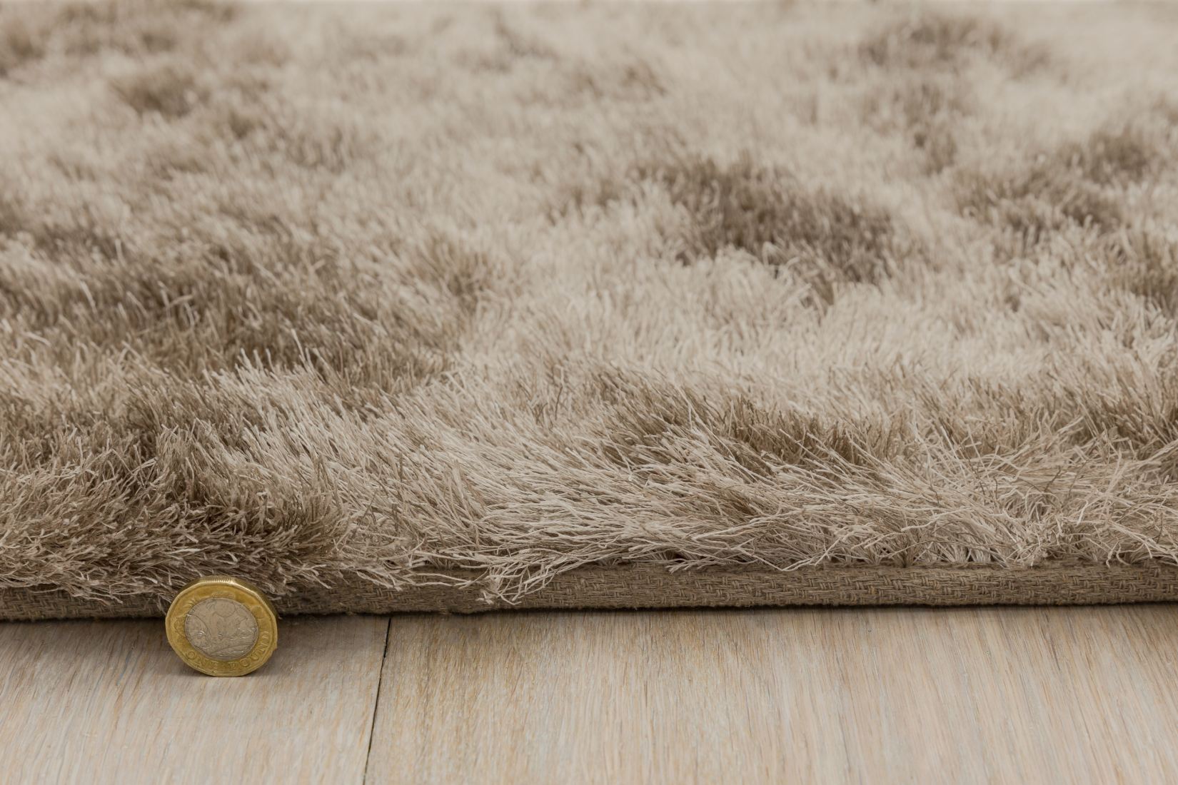 Whisper Shiny Silky Shaggy Rug - Mocha