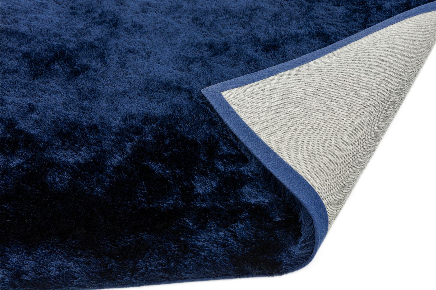 Whisper Shiny Silky Shaggy Rug - Navy Blue Whisper Shiny Silky Shaggy Rug - Navy Blue