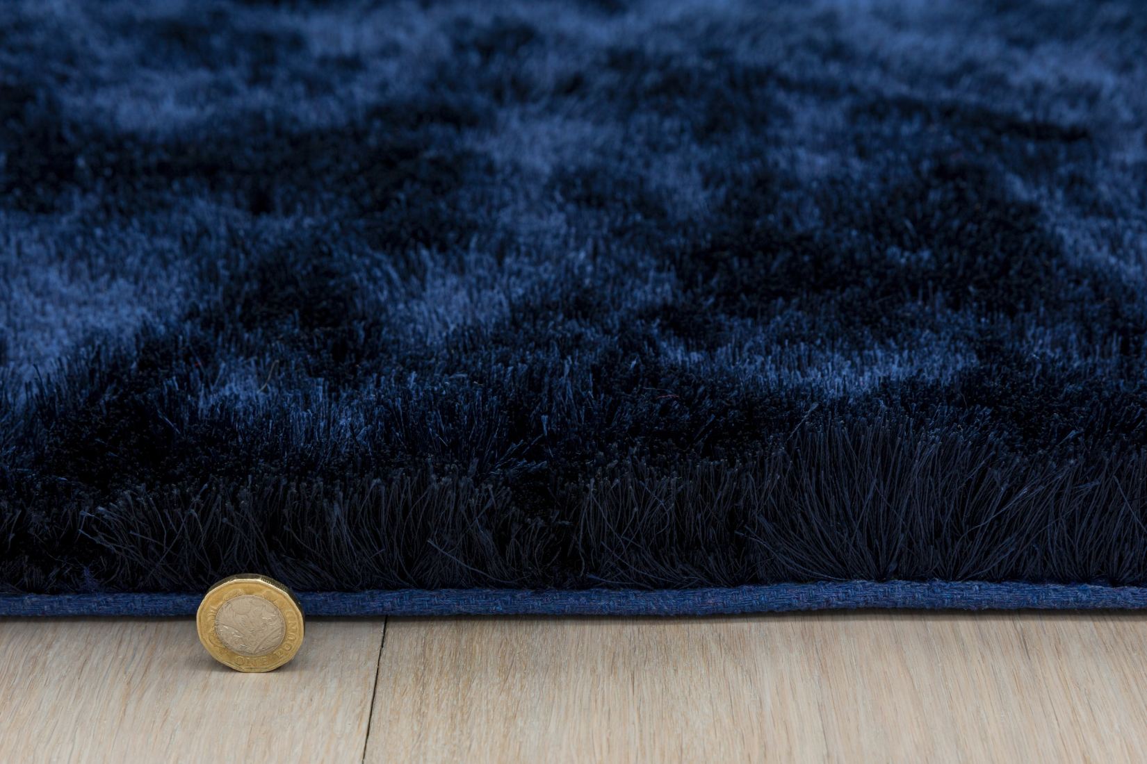 Whisper Shiny Silky Shaggy Rug - Navy Blue Whisper Shiny Silky Shaggy Rug - Navy Blue
