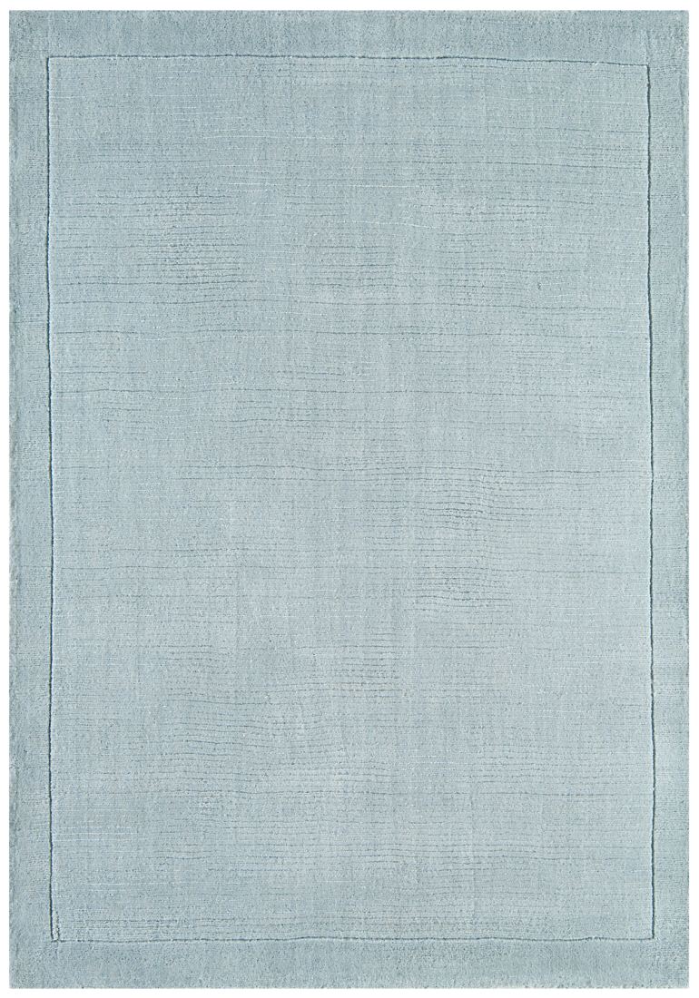 York Luxurious Plain Wool Rug - Duck Egg