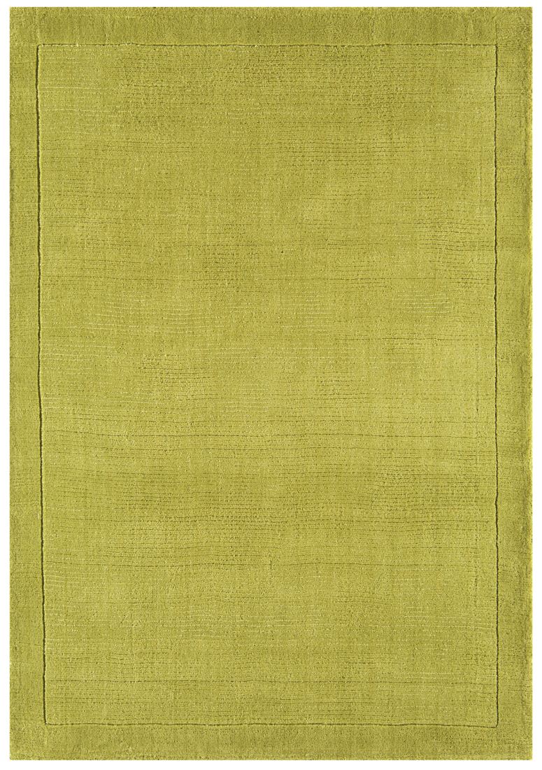 York Luxurious Plain Wool Rug - Green
