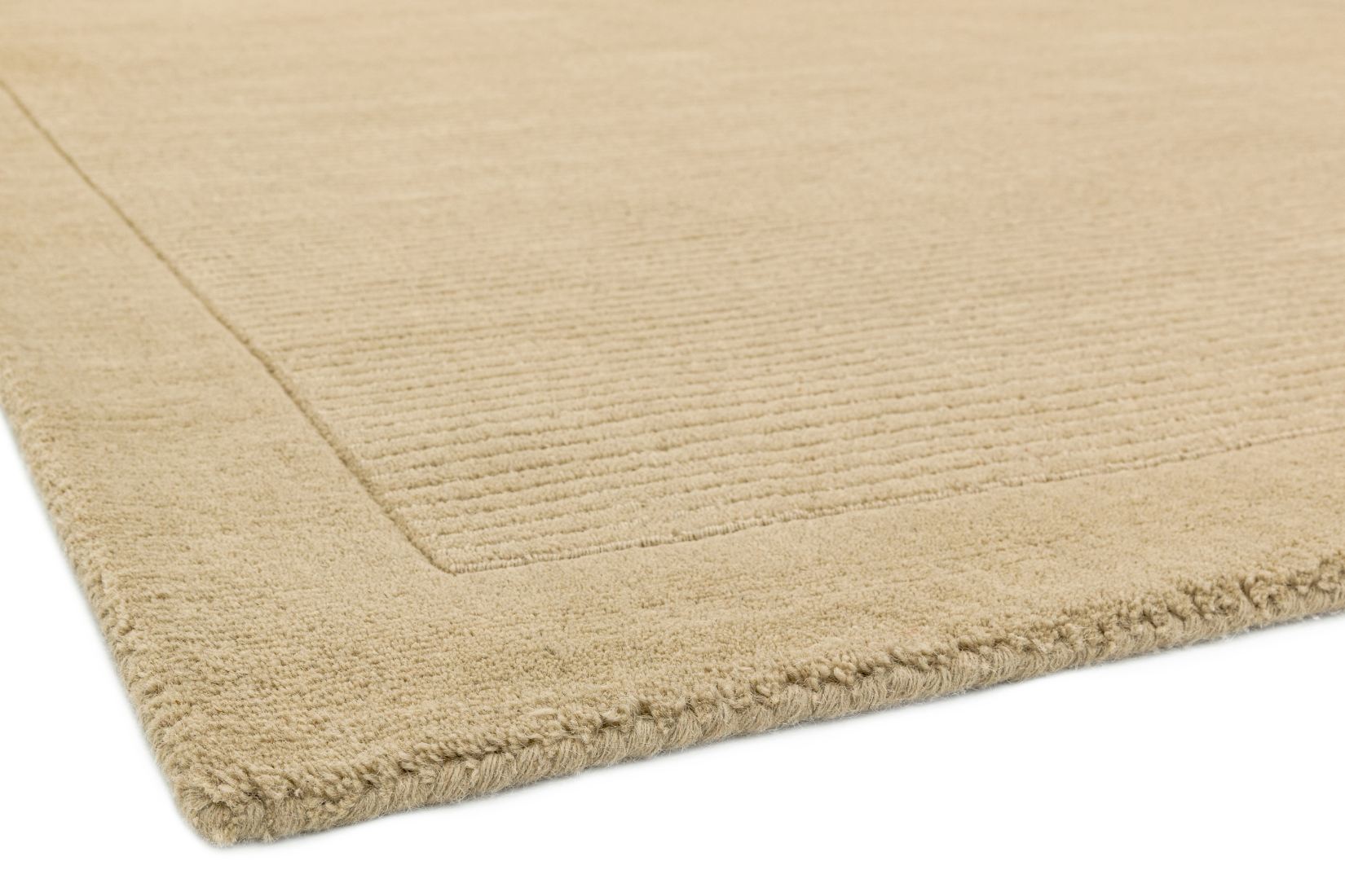 York Luxurious Plain Wool Runner - Beige