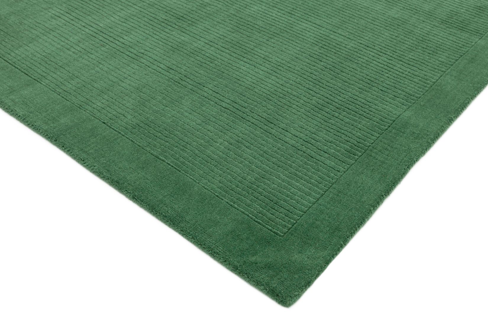 York Luxurious Plain Wool Rug - Forest Green York Luxurious Plain Wool Rug - Forest Green