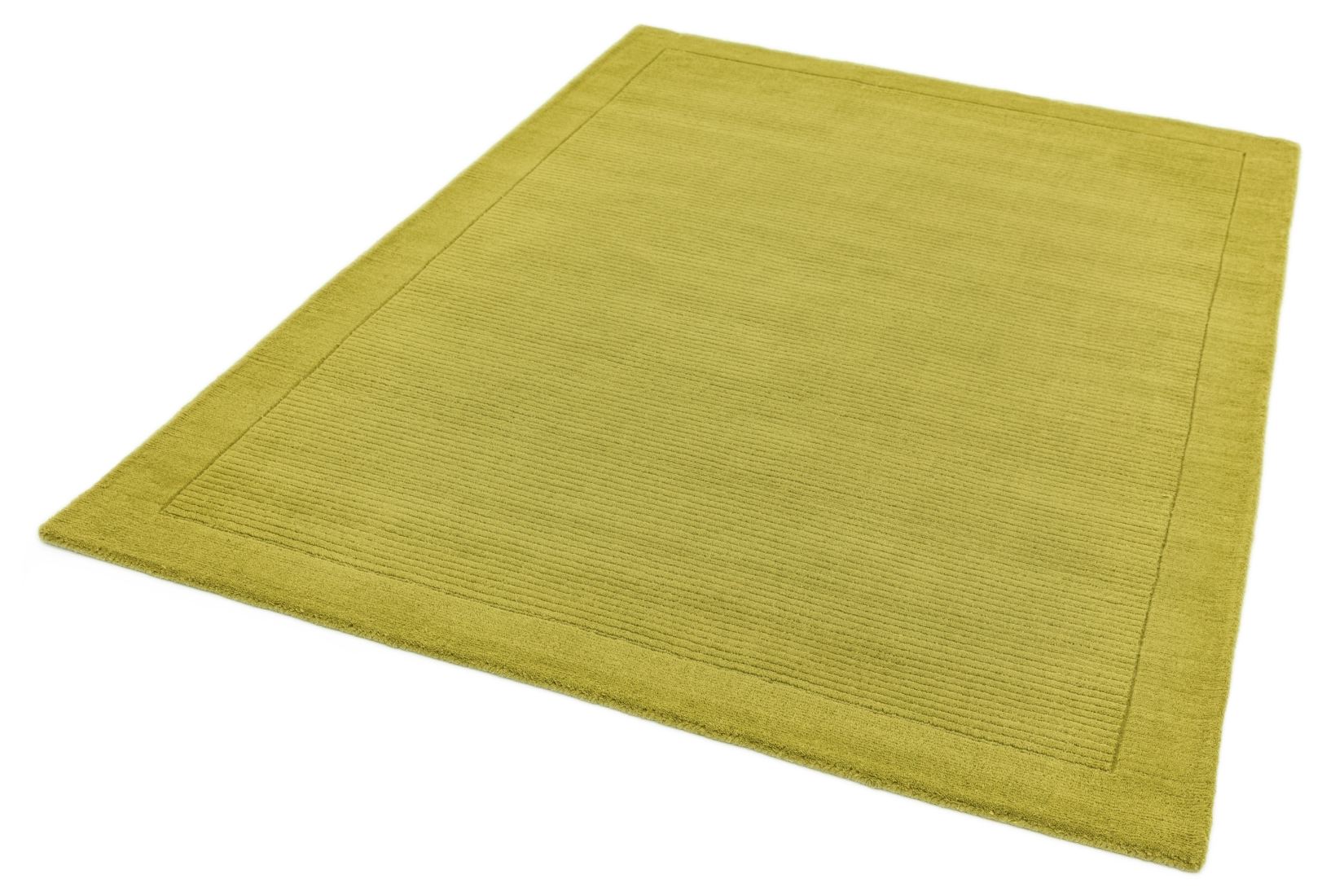 York Luxurious Plain Wool Rug - Green