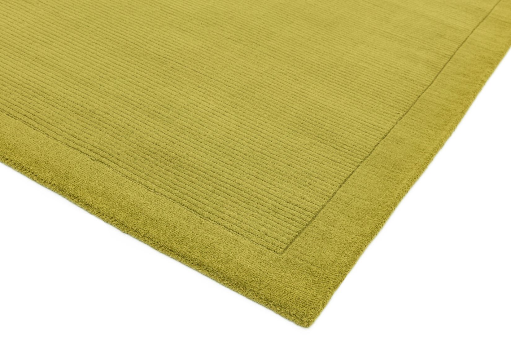 York Luxurious Plain Wool Rug - Green