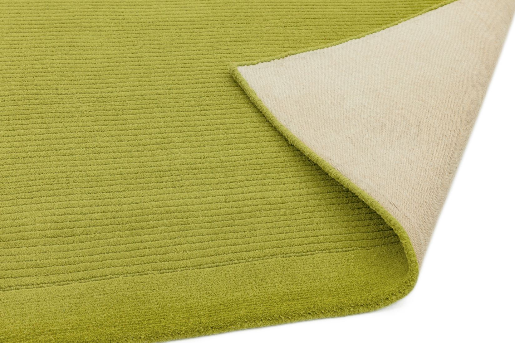 York Luxurious Plain Wool Rug - Green